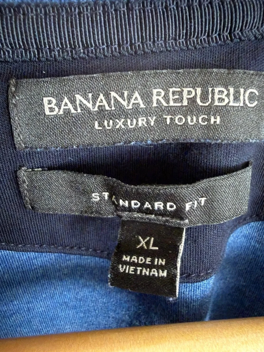 Banana Republic Luxury Touch Standard Fit Men’s Blue Polo Size XL